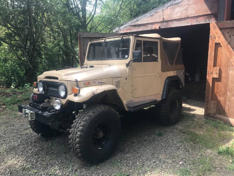 1972 Toyota Land Cruiser FJ40, Chevy I6, SM465, Scout PS, 8274, York For Sale - 1