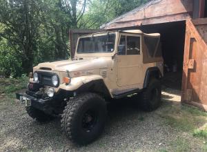 1972 Toyota Land Cruiser FJ40, Chevy I6, SM465, Scout PS, 8274, York For Sale