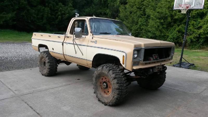 1978 Chevy Pickup K30, twin sticks, 39.5" Boggers, 454 For Sale - 1