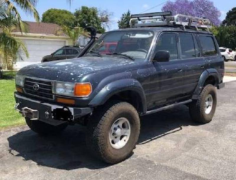 1996 Toyota Land Cruiser FJ80, 4" lift, 34s, winch For Sale - 1