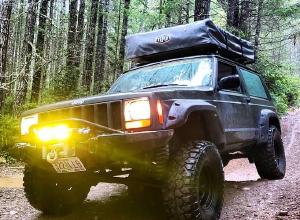 1998 Jeep Cherokee XJ expedition rig, 2 door, tent For Sale