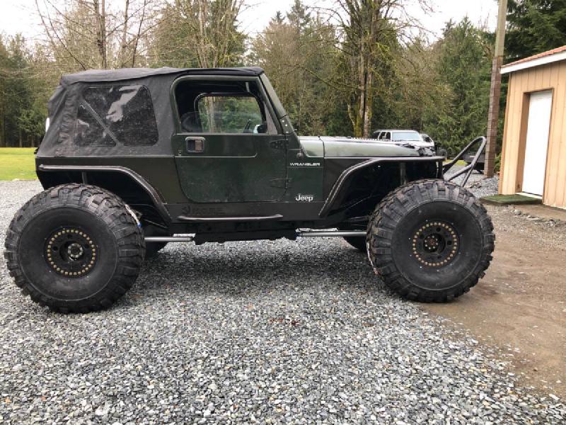 1998 Jeep Wrangler TJ, 5.3 LS, TH400, locked D60s, 42" Pitbulls For Sale - 1