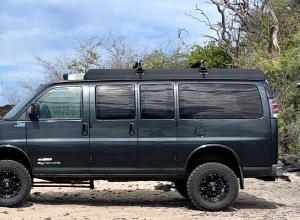 2005 Chevy Express Van, 4x4, 4" lift, pop-top For Sale