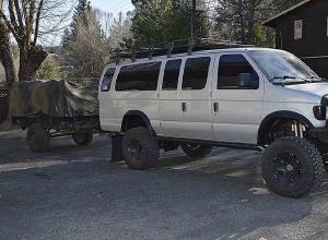 2005 Ford E-350 Van, Diesel, 4x4, 38" Tires For Sale